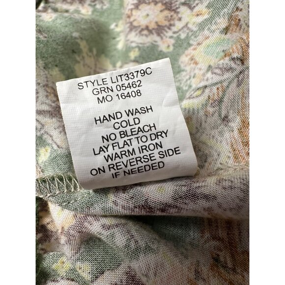 Anthropologie Fig And Flower Top Womens Large Multicolor Boho Floral Shirt - Picture 7 of 8